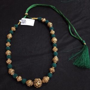 Emerald Tassel Royal Necklace